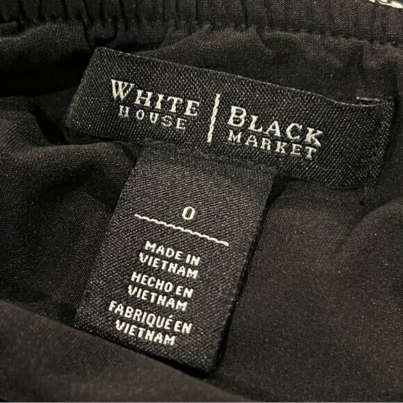 White House Black Market Geometric Print Halter Maxi Dress size 0 - Picture 11 of 14